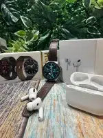 Watch Clasic Akıllı Saat + Airpods Pro Anc Bluetooth Kulaklık