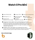 Watch 8 Pro Mini Akıllı Saat