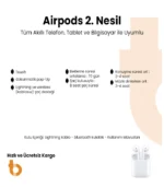 Airpods 2. Nesil Bluetooth Kulaklık