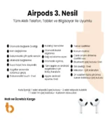 Airpods 3. Nesil Bluetooth Kulaklık