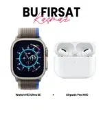 Watch H12 Ultra Se Akıllı Saat ve Airpods Pro ANC Bluetooth Kulaklık