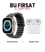 Watch H12 Ultra Se Akıllı Saat ve Airpods Pro ANC Bluetooth Kulaklık