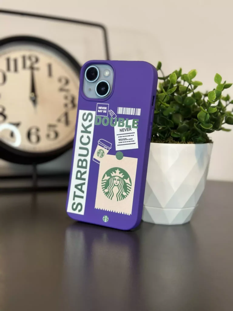 Iphone Starbucks Sert Slikon Telefon Kılıfı