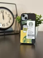 Iphone Starbucks Sert Slikon Telefon Kılıfı