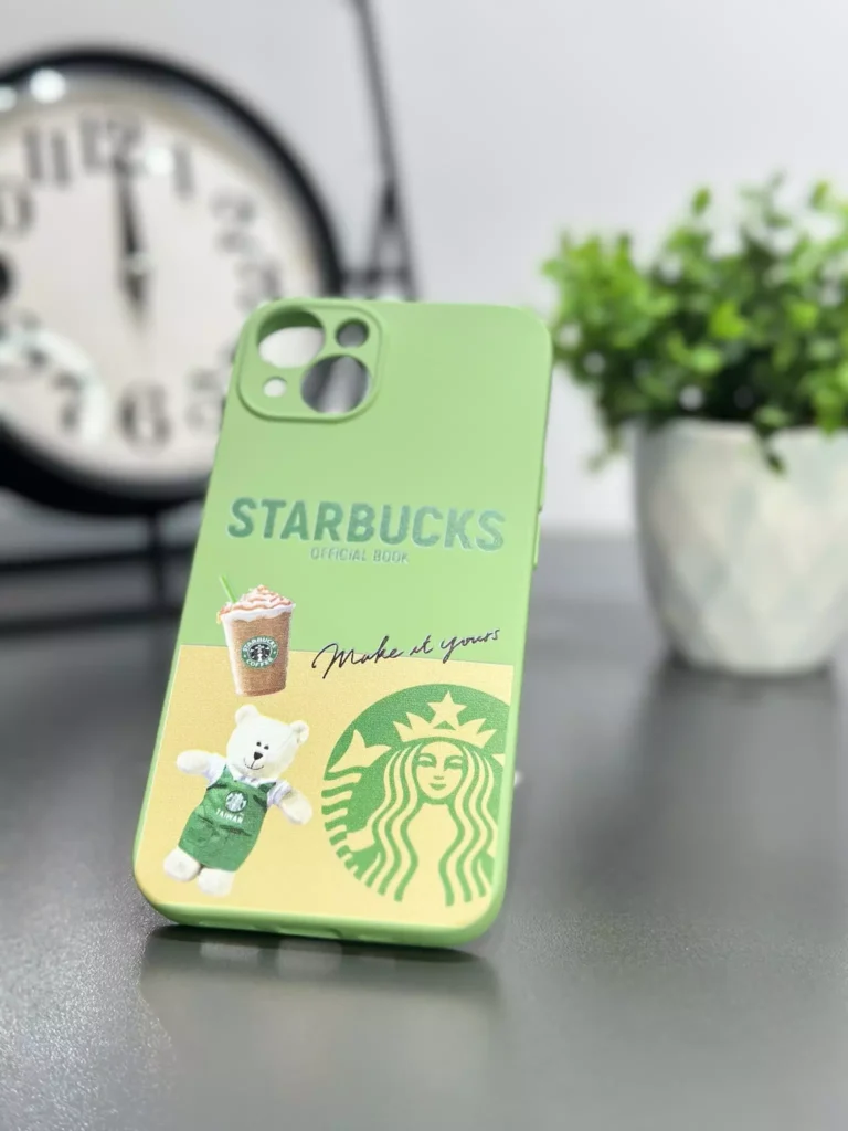 Iphone Starbucks Sert Slikon Telefon Kılıfı