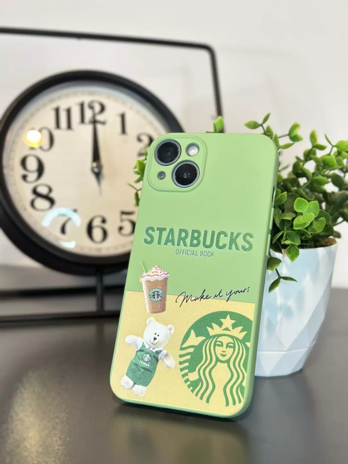 Iphone Starbucks Sert Slikon Telefon Kılıfı