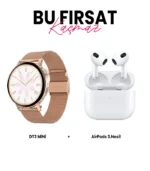 Watch Dt3 Mini Kadın Akıllı Saat ve Airpods 3. Nesil Bluetooth Kulaklık