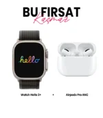 Hello Watch 3 + Akıllı Saat ve Airpods Pro ANC Bluetooth Kulaklık