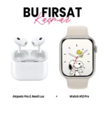 Watch H12Pro Akıllı Saat ve Airpods Pro 2 Lux Bluetooth Kulaklık